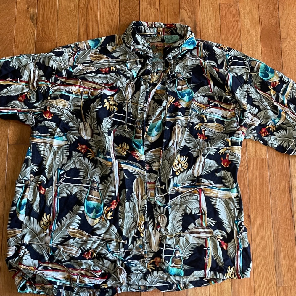 Jet Brand Tropical Print Shirt